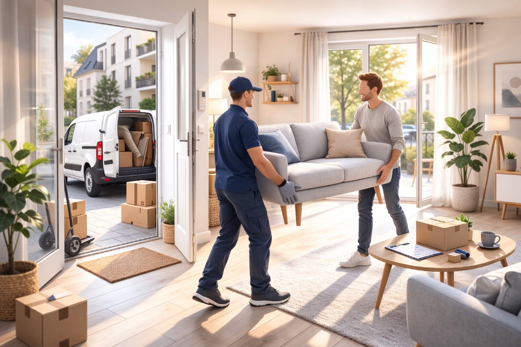 Remise d'un meuble au client